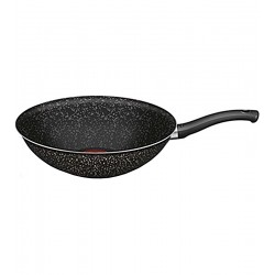 Frigideira Wok 28cm Rochedo Stone Pro Alumínio Com Revestimento Antiaderente